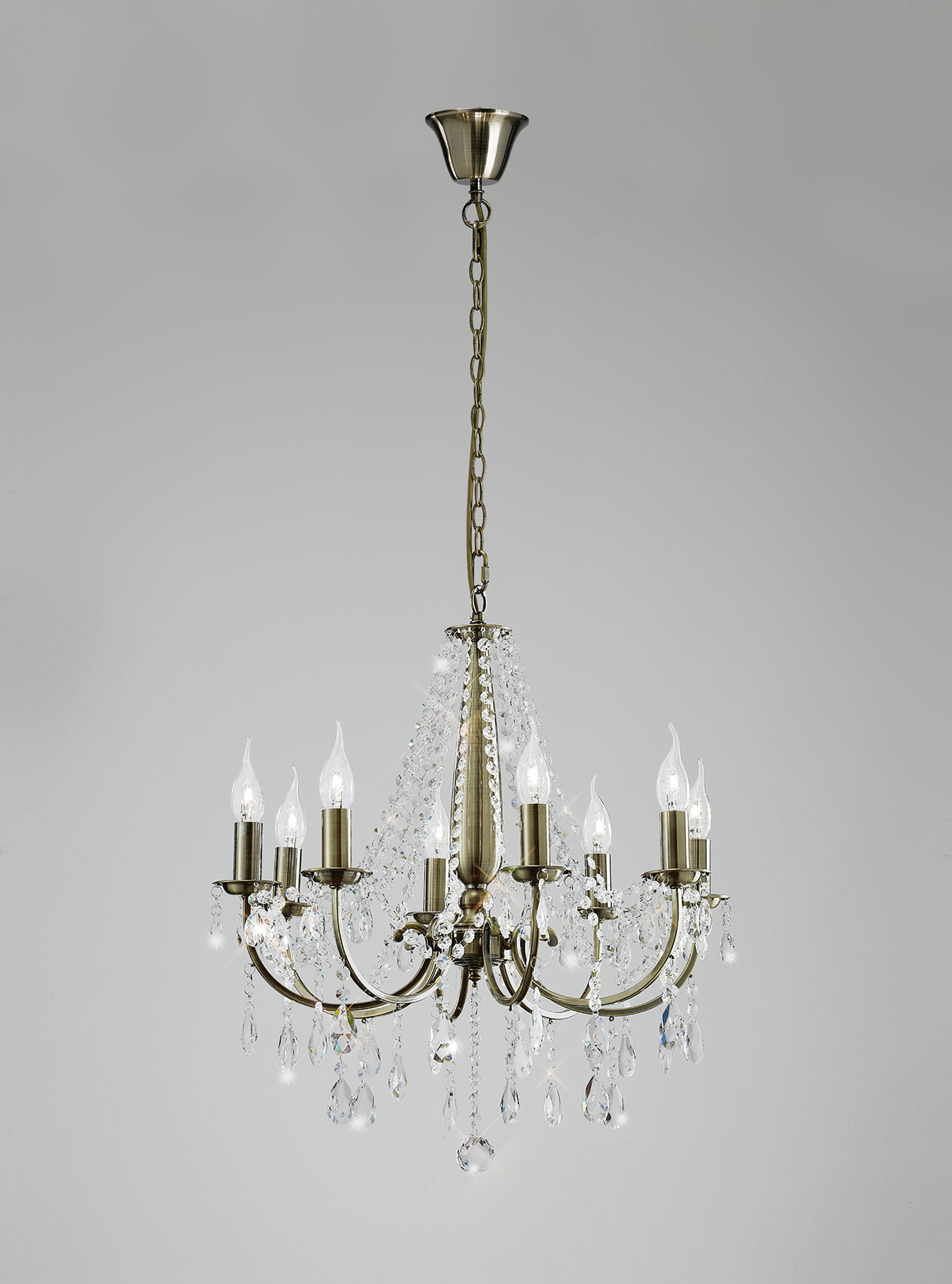 IL30057  Olivia Crystal Pendant 8 Light